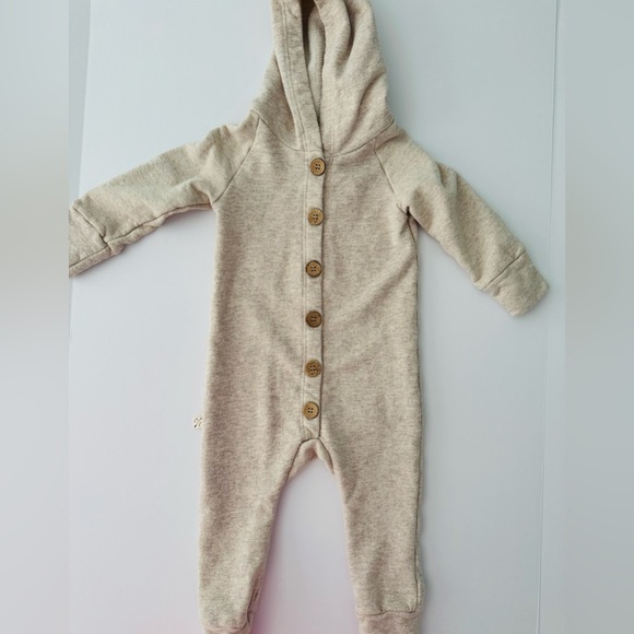 Childhoods Other - Childhoods Hooded Romper Tan Size 18-24M